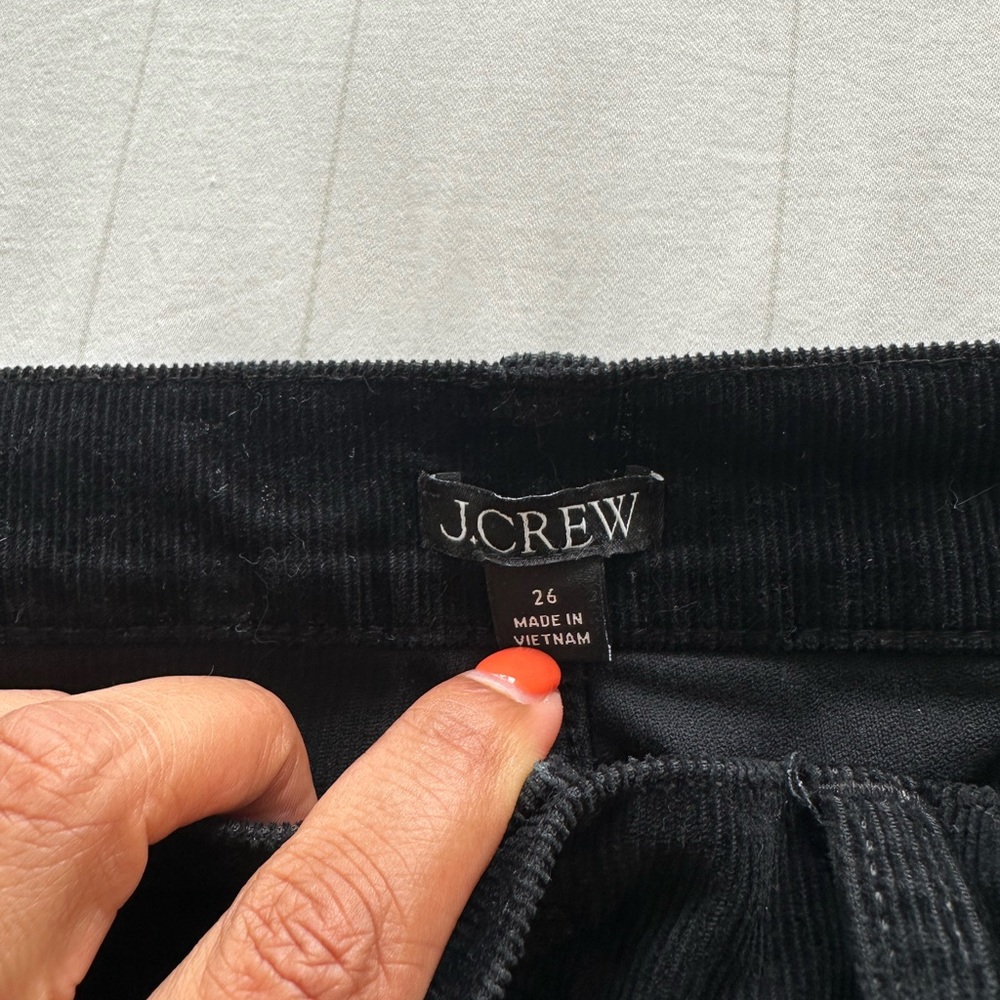 J.Crew Black Corduroy Pants